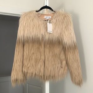 Ombré Faux Fur Coat